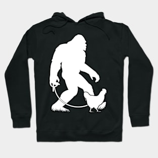 Bigfoot Walking Chicken Hoodie